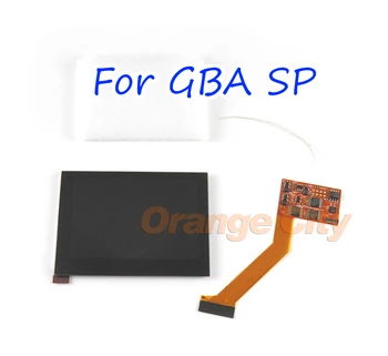 Označite IPS LCD Zaslon za Nintend GBA SP Igralno Konzolo Popravilo Opreme Zamenjava LCD Zaslon 5-ravni Svetlost Nastavljiva