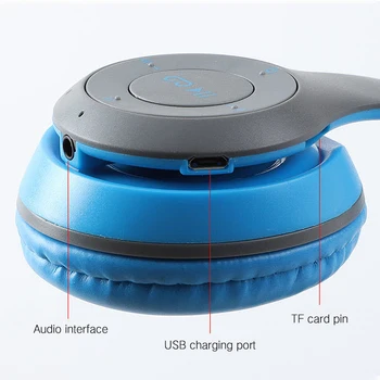 P47 Blutooth Brezžične Slušalke Avdio Stereo Brezžične Slušalke Auriculares Bluetooth Slušalke Za Računalnik Glavo Telefon, RAČUNALNIK Z Mikrofonom