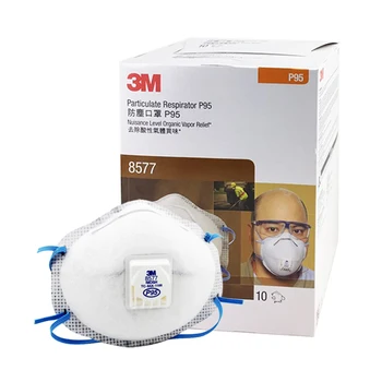 P95 3M 8576 8577 Masko Z Ventilom Glavo oglje, Anti-olje Anti-vonj NIOSH Certificiranje, ki je Na Zalogi Originalni 3M Maske