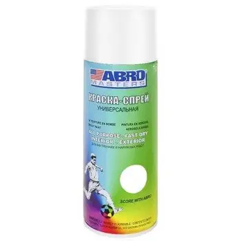 Paint spray Abro Mojstrov (white glossy) sp-016-am (400 ml)
