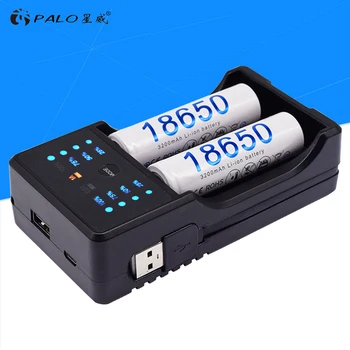 Palo USB Smart Polnilec za Baterije LED zaslon polnilec za baterije za polnjenje Ni-Mh baterije za polnjenje Ni-CD A AA AAA SC akumulatorsko baterijo 3,7 V Li-ionska 18650 baterijo