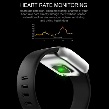 Pametno Gledati Moške Bluetooth Watch Srčnega utripa, Krvnega Tlaka, IP68 Fitnes Tracker Manšeta Pametno Gledati za Android ali IOS