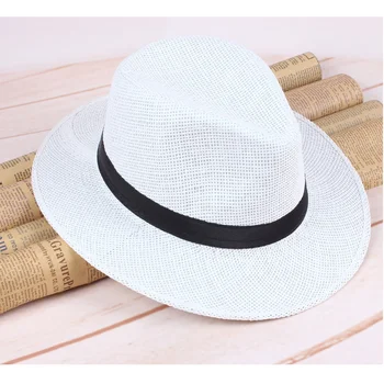 Panamski Klobuk Poletje, Sonce Klobuki za Ženske Človek Plaži slamnik za Moške UV zaščitni pokrov chapeau femme 2020