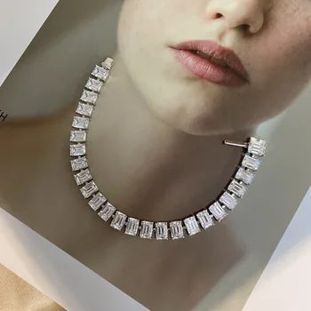 PANSYSEN Realno 925 Sterling Srebro Emerald Cut 5x7MM Lab Moissanite Diamantno Zapestnico za Ženske Luksuzni Poroko Fine Nakit