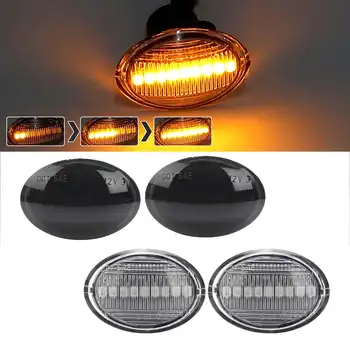 Par Dynamic LED Strani Marker Luči, ki Teče Vključite Opozorilne Luči Strani Repetitorja Lučka Blinker za Fiat 500 za Maserati GranCabrio