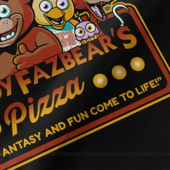 Pet Noči Na Freddy Freddy je Fazbear ' s Pizza FNAF Logo Majica s kratkimi rokavi Mladi Oče je Dan, Darila za Očeta Mens Kratek Rokav T-Majice