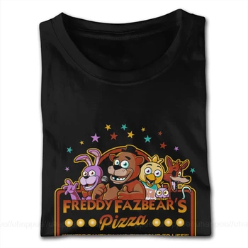 Pet Noči Na Freddy Freddy je Fazbear ' s Pizza FNAF Logo Majica s kratkimi rokavi Mladi Oče je Dan, Darila za Očeta Mens Kratek Rokav T-Majice