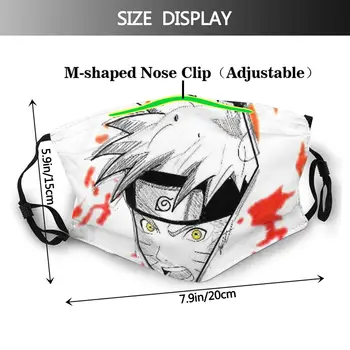 Pečat Nalepke Stroj Usta Masko Boruto NARUTO NASLEDNJE GENERACIJE Anime Večkratno uporabo Maske Z Filtri
