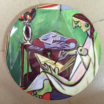 Picasso Olje Abstraktnega Slikarstva Plošče Stenske Dekorativne Visi Jed, Ki Služijo Pladnji Domu Dekorativni Umetniški Keramične Plošče Zaslona