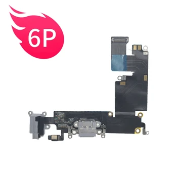 PINZHENG Polnjenje Flex Kabel Za iPhone 7 8 6S 6 Plus Polnilnik USB Vrata Dock Priključek Z Mic Flex Kabel Vtičnica Skupščine