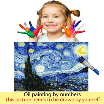 Piščanec Veliki petelin, barvanje z številke, živali slike na platno za risanje, barvanje z kompleti za otroška soba dekor