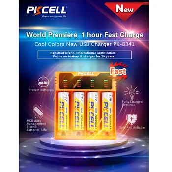 PKCELL Smart polnilec za 1,2 V 3,7 V 3.2 PROTI AA AAA 26650 nicd, NiMH, li-ion battery18650 baterije 5V 2A z LED Display-em