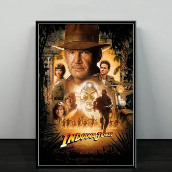 Plakatov in Fotografij Indiana Jones Klasične filmske Serije Plakat Stenskih slikah, Slikarsko Platno za Dom Dekor картины на стену