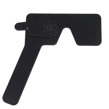 Plastični Lorgnette Occluder Multi 17 Pin Hole Strani Occluder Optometer Instrument Orodje Za Vse Starosti Roko Occluder