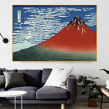 Platno, Pleskanje Velik Val Gunma Ukiyoe Japonske Umetnosti Plakat Letnik Steno Tiskanja za Dnevna Soba Dekoracijo Sliko