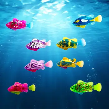 Plavanje Robot Ribe Vključili V Vodo Čarobni Elektronske Igrače Otroke Zanimiva Igrača za Otroka Darilo Elektronski Pet Kopel Ribe
