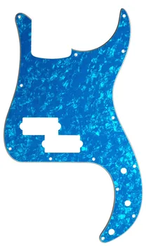 Pleroo po Meri Kitara Deli - Za NAS P Bass Kitaro Pickguard Nič Ploščo , 4 Slojna Blue Pearl