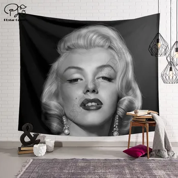 PLstar Kozmos Tapiserija, Seksi Marilyn Monroe 3D Tiskanje Tapestrying Pravokotne Doma Dekor Steni Visi slog-5
