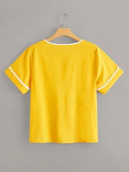 Plus velikost Slim tshirt XXXXL Šifon Mozaik Kratek Rokav t shirt Vrhovi T-Majice Ženske Oblačila 2021 Poletje Nove Priložnostne tshirt