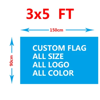 Po meri eno stran zastavo 150X90cm (3x5FT) 100D Poliester oblikujemo vse logotip katerokoli barvo doma dekoracijo po Meri zastava banner