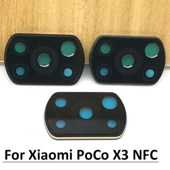 Poco X3 Zadaj Kamero Nazaj Steklo Objektiv Nadomestnih Delov Za Xiaomi POCO X3 NFC Globalni Različici Mobilni Telefon Popravila