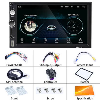 Podofo 2Din Android 8.1 Avto Radio, GPS Multimedijski Predvajalnik Videa Univerzalni auto Stereo Za Volkswagen, Hyundai Nissan toyota, Kia