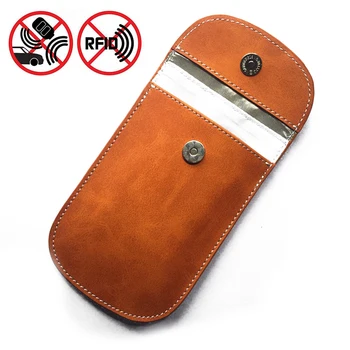 Pokrov Avtomobila RFID Ključ Vrečko Vrečka Primeru Rumena WIFI GSM Zaščito Zaščita