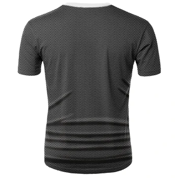 Poletje 2020 novo obleko ponaredek dva-kos T-shirt za moške poletne 3D tiskanje priložnostne 3D T-shirt vrhovi T-shirt