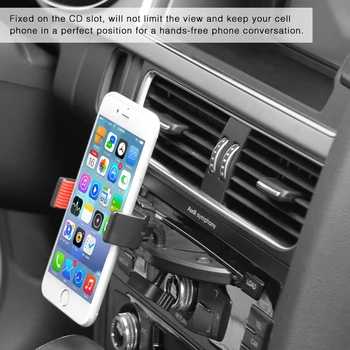 Powstro CD Reže za Avtomobilski Telefon Holde 360 stopinj vrtljiv Nosilec Avto Telefon Stojalo za Samsung za iPhone Večina telefonov, GPS 30%