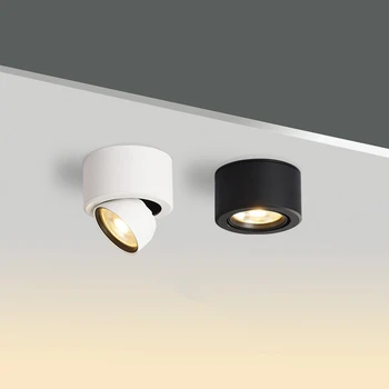 Pozornosti downlight namestitev površine brezplačno 7W nastavljiv kota zgornje meje downlight LED doma za izboljšanje spredaj prehod svetlobe