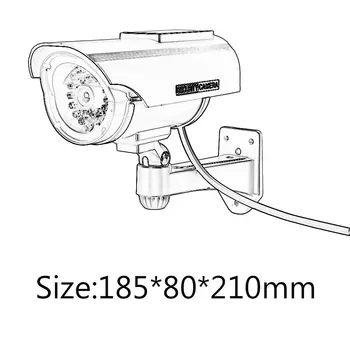 Praktično Zaprtih prostorih, na Prostem Sončne Energije Lutke Ponaredek Imitacije Doma CCTV nadzorna Kamera z LED lučko