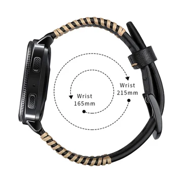 Pravega Usnja 22 mm Trak za Samsung Prestavi S3, Samsung Meje Klasičnih Watch Band za xiaomi huami amazfit tempo lite trak