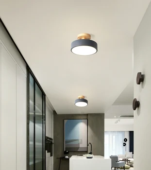 Prehod koridorja LED lestenec osvetlitev hodnika vhod garderoba sodobni LED stropna svetilka preprosta in lepa namestitev