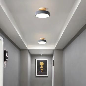 Prehod koridorja LED lestenec osvetlitev hodnika vhod garderoba sodobni LED stropna svetilka preprosta in lepa namestitev