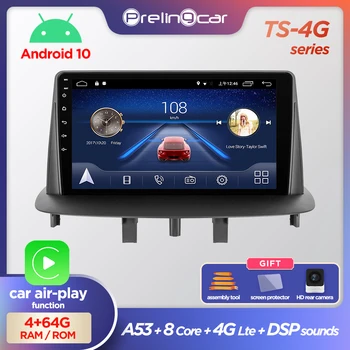 Prelingcar Android 10 nimate 2-din DVD Avto Radio Multimedijski Predvajalnik Videa, GPS Navigacijo Za Renault Megane 3 2008-Fluence 2011