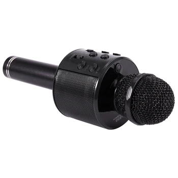 Prenosni Brezžični Mikrofon za Bluetooth Karaoke Doma Mikrofon Stereo Zvočnika, USB Predvajalnik Glasbe Studio KTV Music Online mikrofon