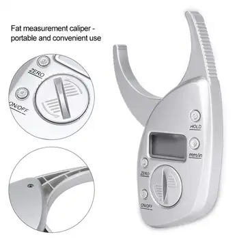Prenosni Digitalni Skinfold Tester Za Merjenje Telesne Maščobe Monitor Analyzer Mišice Slim Kaliper Za Hujšanje, Oblikovanje Telesa Tester
