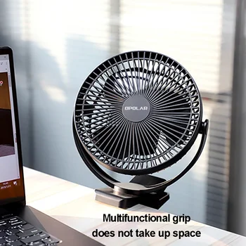 Prenosni Mini Posnetek Ventilator USB Polnilne Študentskih Spalnico Namizni Ventilator 360 Stopinj Rotacija, Home Office Izklopite Hladilni Ventilator