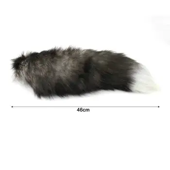 Prevelik pravi fox rep okraski Avto obeskom za ključe obesek sponke ustvarjalno darilo Ženske fur vrečko obesek
