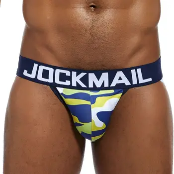 Prikrivanje Seksi Moške spodnje Perilo Jockstrap Najlon Jock traku Bikini G-strune Moške tangice Moške Hlačke Gay perilo Penis Torbica