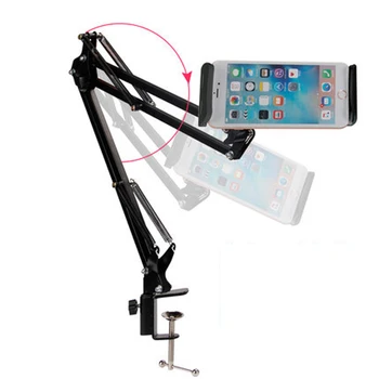 Prilagodljiv Dolgo Roko Mobilni telefon, tablični računalnik stojalo, nosilec Za iPad Mini Zraka iPhone Xiaomi Huawei Leni Posteljo Namizje Posnetek Kovinski Nosilec