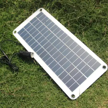 Prilagodljiv Solarni Panel 25 W Polysilicon Ploščo Sončnih Celic, Celice Modul DC za Avto, Jahto Svetlobe RV 12V Baterija Čoln 5V Zunanji Polnilnik
