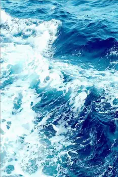 Prilagodljive Sodobne Fotografije Art Minimalističen Stensko Slikarstvo Globoko Modro Morje, Val Morja Brez Okvirjev Platno Hd Tiskanje Dekoracijo
