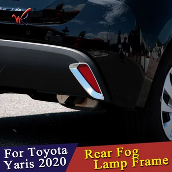Primerni Za Toyota Yaris 2020 2021 Zadnji Odbijač Meglo Svetilke Reflektorski Kritje Trim ABS Chrome Avto Dodatki