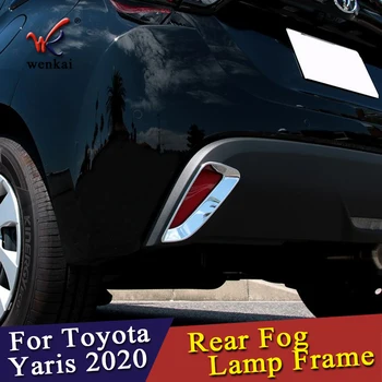 Primerni Za Toyota Yaris 2020 2021 Zadnji Odbijač Meglo Svetilke Reflektorski Kritje Trim ABS Chrome Avto Dodatki