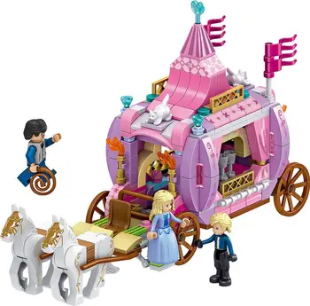 Princesa Windsor Grad Hiša Gradnike Modela Slika Royal Prevoz Kompleti Opeke Igrače za Otroke Prijatelj Dekleta Darilo
