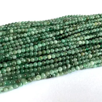 Pristnega Naravnega Smaragdno Zelena Poldragi kamni Krog Zapestnice, Ogrlice Biseri 6 mm 06392