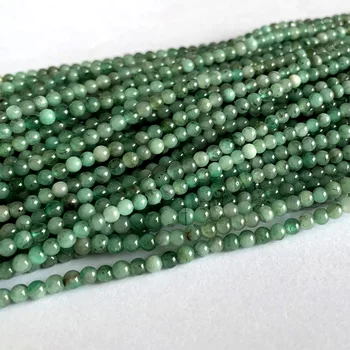 Pristnega Naravnega Smaragdno Zelena Poldragi kamni Krog Zapestnice, Ogrlice Biseri 6 mm 06392