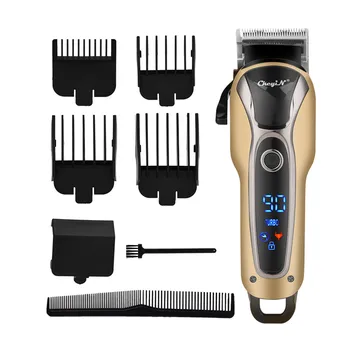 Profesionalne frizerske Clipper Barber Men ' s Hair Trimmer za ponovno Polnjenje LCD Lase Rezanje Zmogljivi Akumulatorski strip Frizuro Otroci