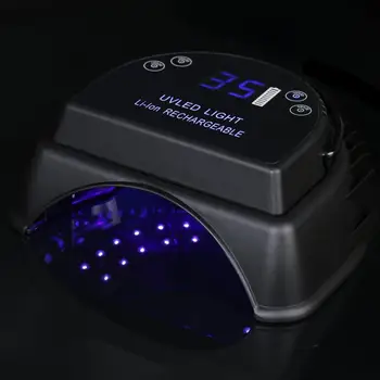 Profesionalni Akumulatorski LED Lučka za Nohte 64W UV Lak Svetilka, Polnilne Baterije Design UV Svetilka Visoke Moči Svetlobe